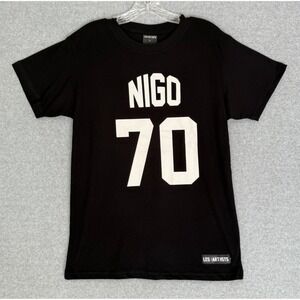 Les (Art)ists T-Shirt Mens Small Black Nigo 70 Graphic Crew Neck Streetwear Tee